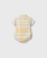 Body Camisa Cuadros Amarillo Zippy Fashion